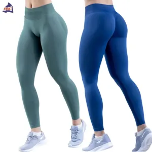 Seamless Sporty Leggings High Impact Yoga Pants Tummy Control