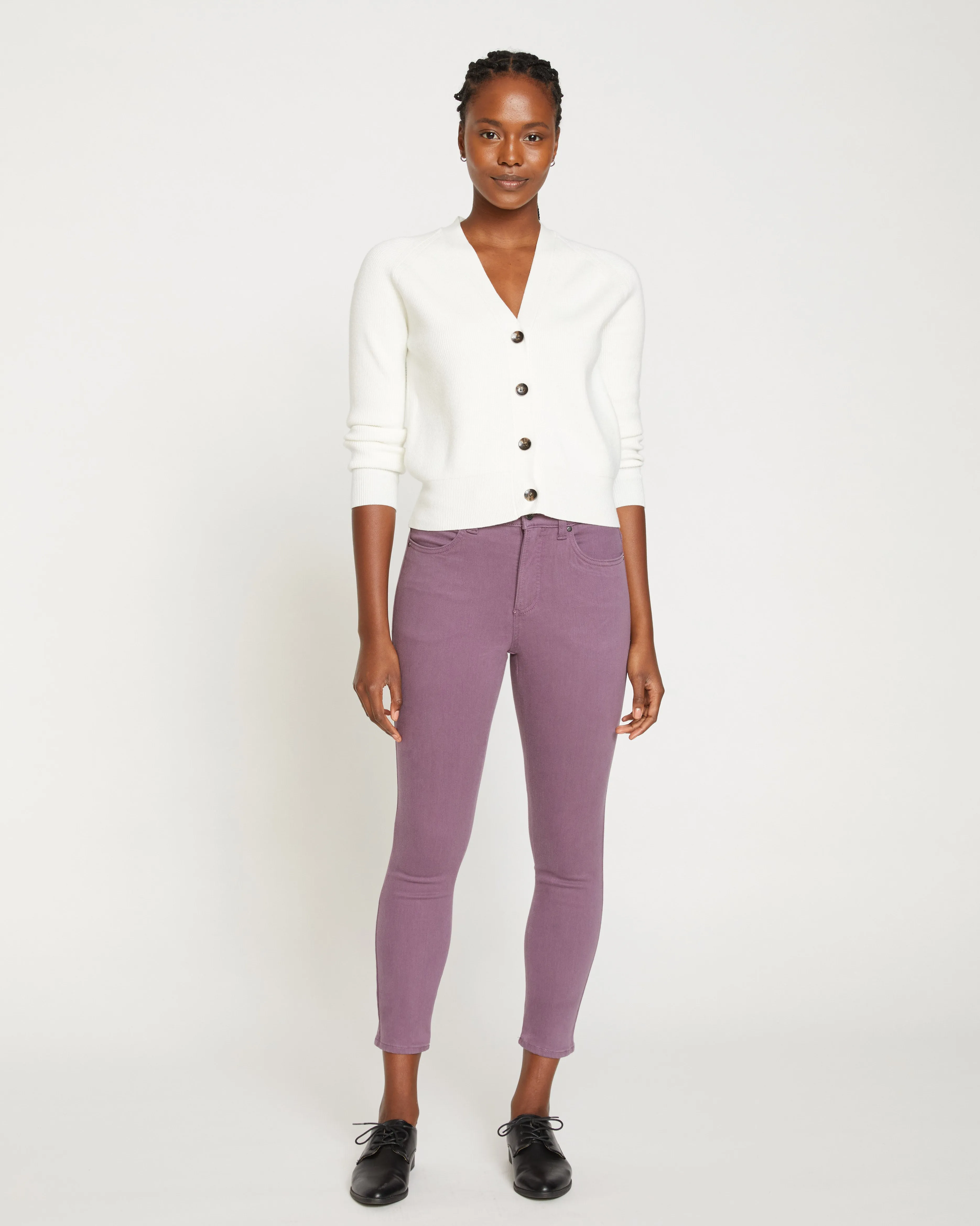 Seine High Rise Skinny Jeans 27 Inch - Dried Violet