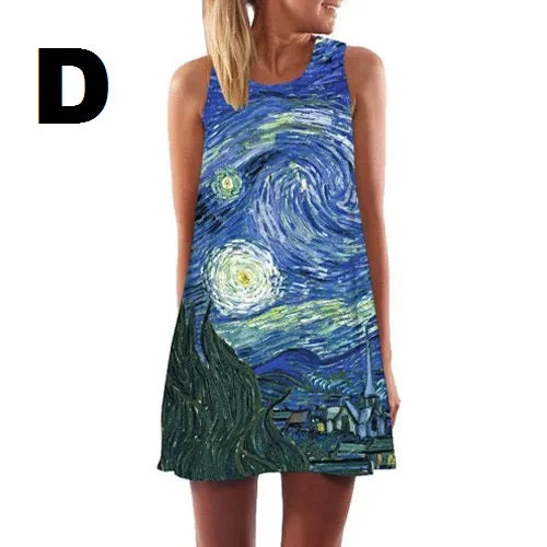 Sleeveless Summer Short Dress
