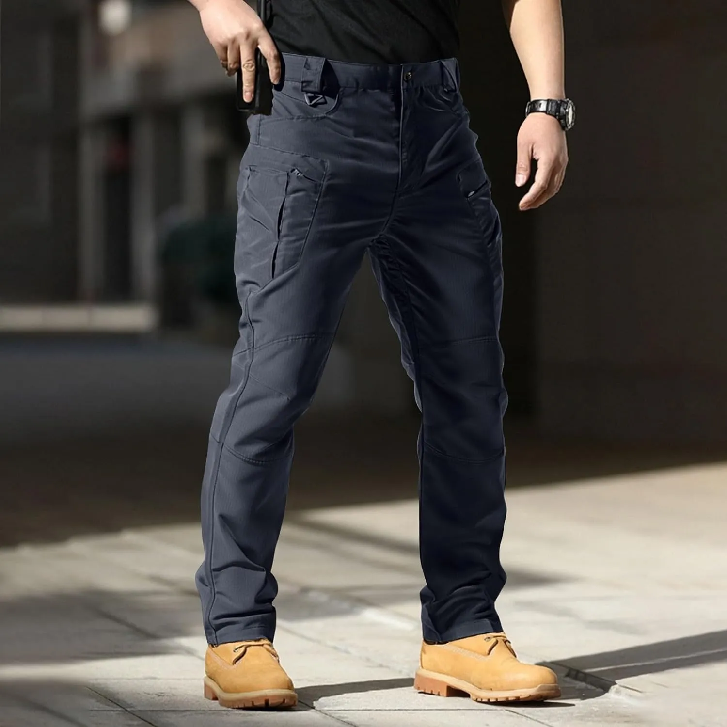 Tactical Work Cargo Pants for Men Ripstop Waterproof Stretch Quick Dry Pants Relaxed Fit Utility Outdoor Apparel
