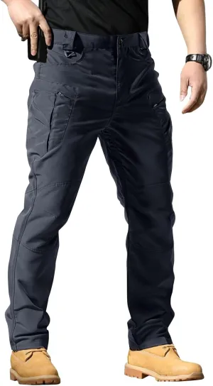 Tactical Work Cargo Pants for Men Ripstop Waterproof Stretch Quick Dry Pants Relaxed Fit Utility Outdoor Apparel