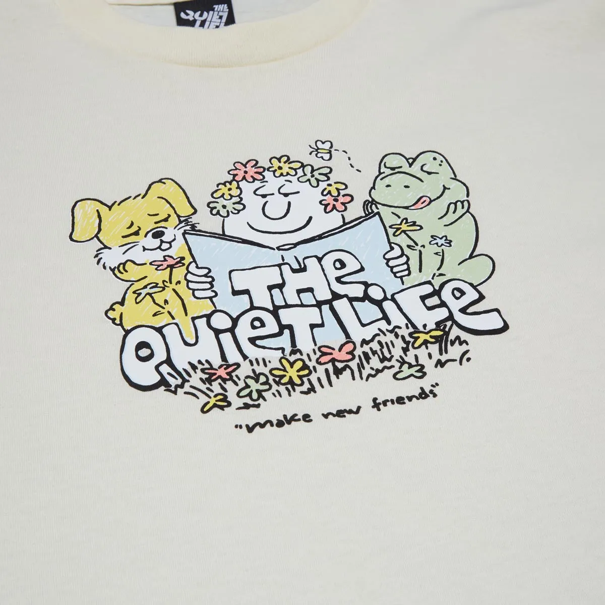 The Quiet Life Read Books T-Shirt - Cream