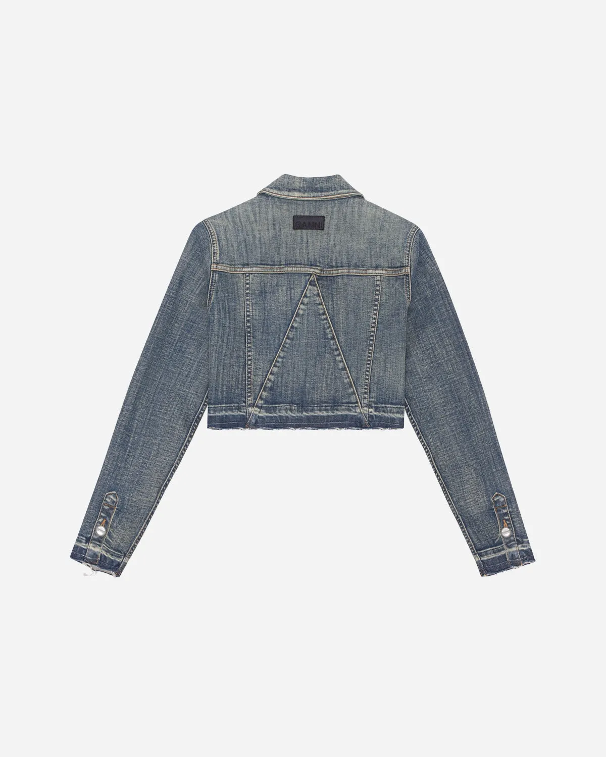 Tint Edge Denim Cropped Jacket - Tint Wash