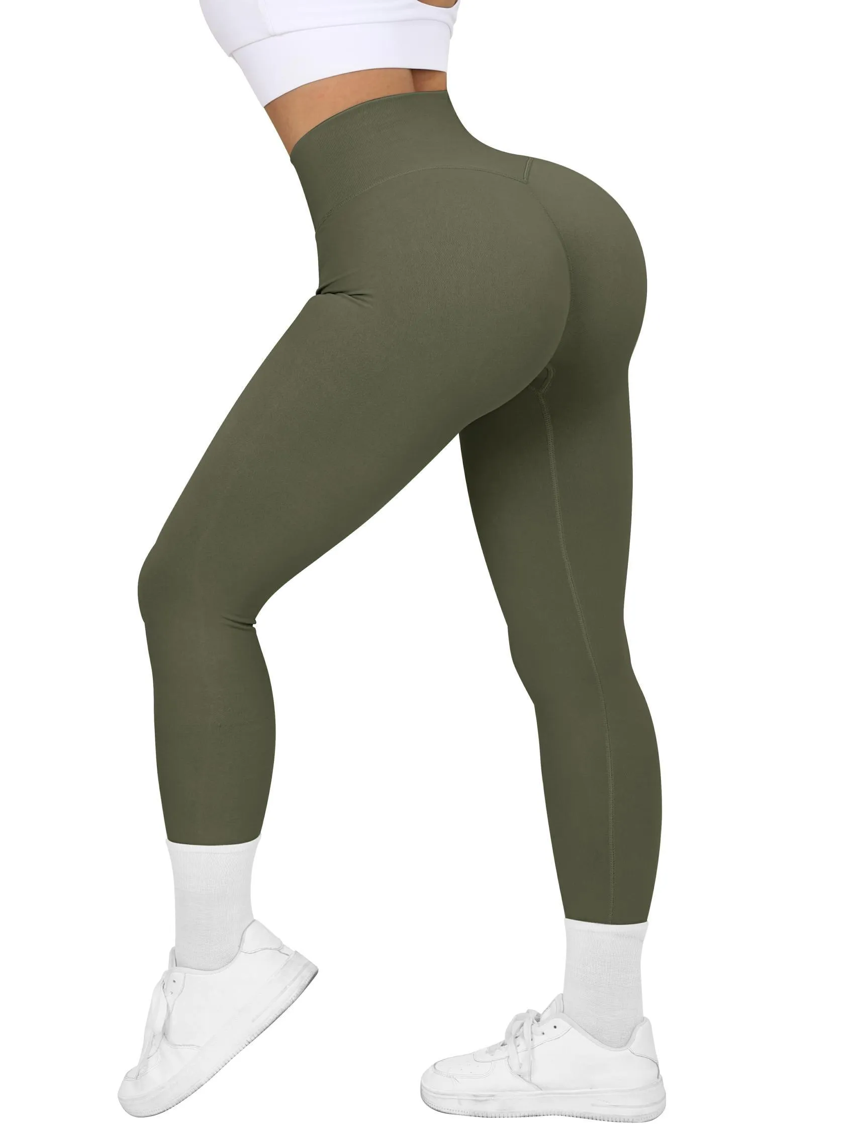 V Back Seamless Leggings