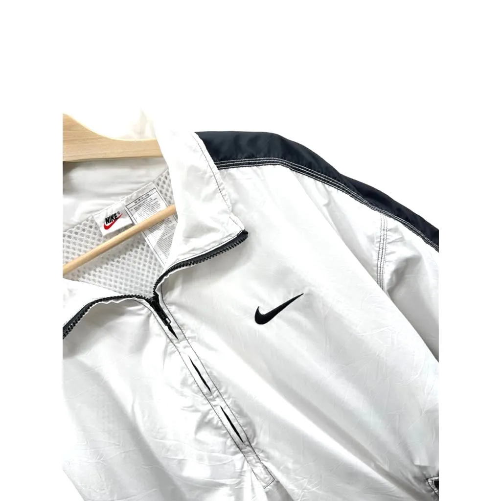Vintage 1990's Nike Arctic White 1/4 Zip Lightweight Pullover