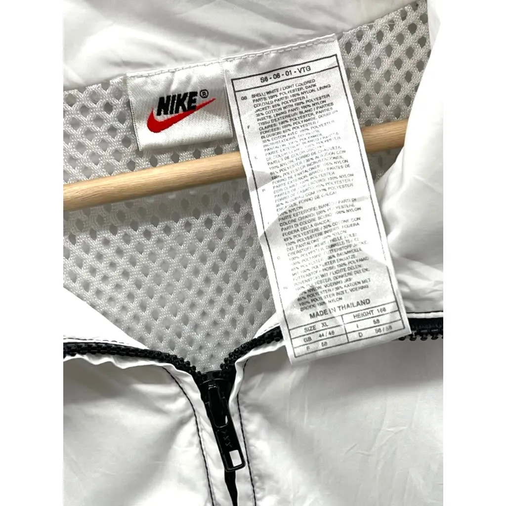Vintage 1990's Nike Arctic White 1/4 Zip Lightweight Pullover