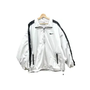 Vintage 1990's Nike Arctic White 1/4 Zip Lightweight Pullover