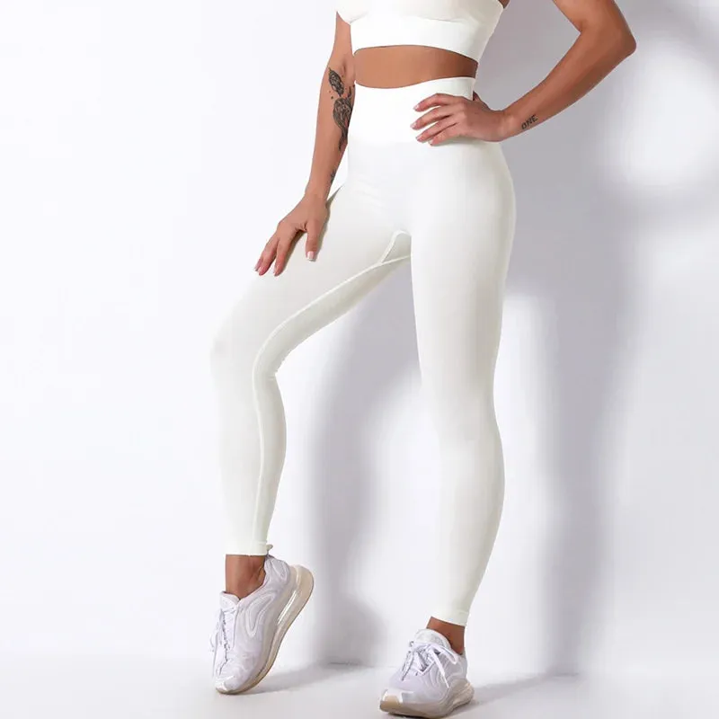 Woman Gym Leggings High Waist Seamless Push-up Sport Pants