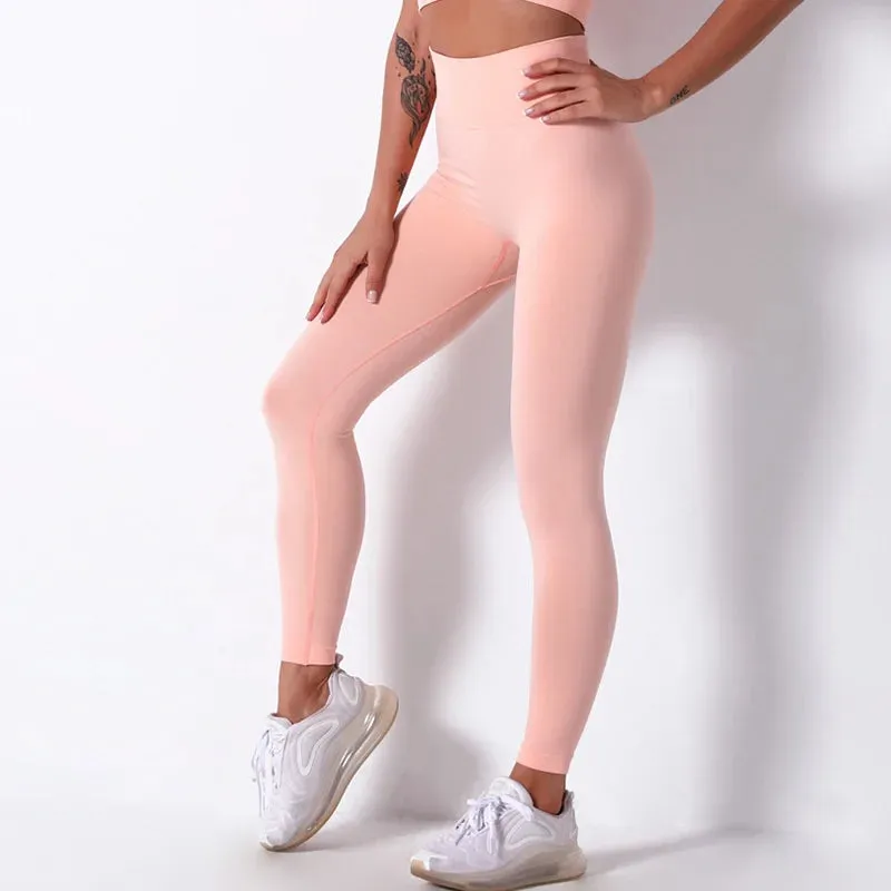 Woman Gym Leggings High Waist Seamless Push-up Sport Pants