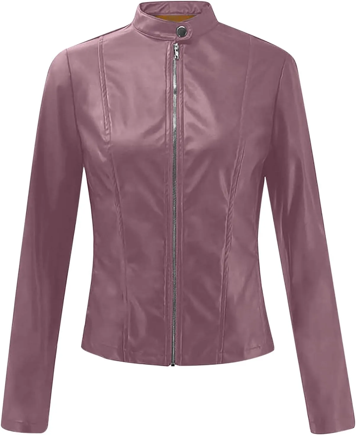 Womens Leather Jacket 2023 Fashion Faux Suede Biker Jackets Fall Zip Up Pu Motorcycle Slim Fit Coats with Pockets